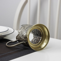 Подстаканник &laquo;Герб РФ&raquo;, d=61 мм, латунный