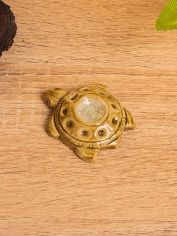 Подставка под благовония "Морская черепашка" керамика, цв. коричневый, 5,5х4,5х1 см