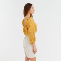 Топ женский MINAKU: Enjoy цвет горчица, р-р 46