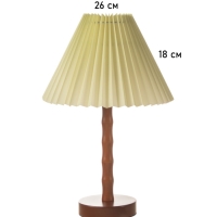 Лампа настольная BayerLux ЭКО "Бамбук" 1х40Вт Е27 коричневый/беж. 27х27х40см