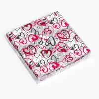Коробка для печенья, &laquo;Сердца&raquo; 15&times;15&times;3 см