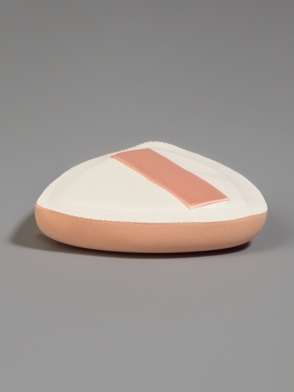 Набор спонжей д/макияжа 3шт: сердце, овал, треугол б/увел в пласт футл латекс беж пакет QF