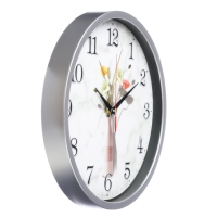 Часы настенные интерьерные «Цветы», плавный ход, d-30 см Часы настенные интерьерные «Цветы», плавный ход, d-30 см