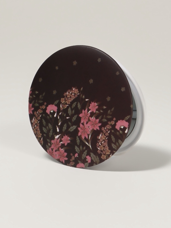 Зеркало складное &laquo;Цветы&raquo;, d = 7,5 см, цвет МИКС