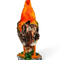 Садовая фигура из полистоуна &laquo;Петух на камне&raquo;, 42&times;32&times;13 см
