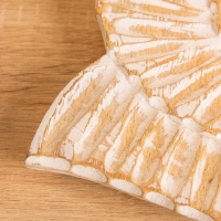 Набор сувенирный &laquo;Ракушки&raquo;, 28 см, 23 см, 18 см, дерево, бежевый