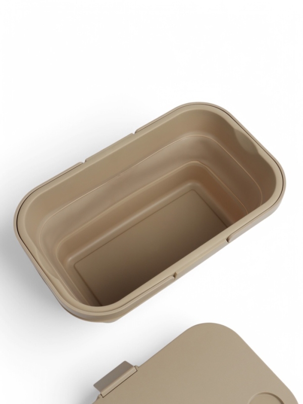 Корзина - столик Maclay 2 в 1, складная, 47 х 28,5 х 23,5 см, стол 45 х 28 х 16 см, бежевая