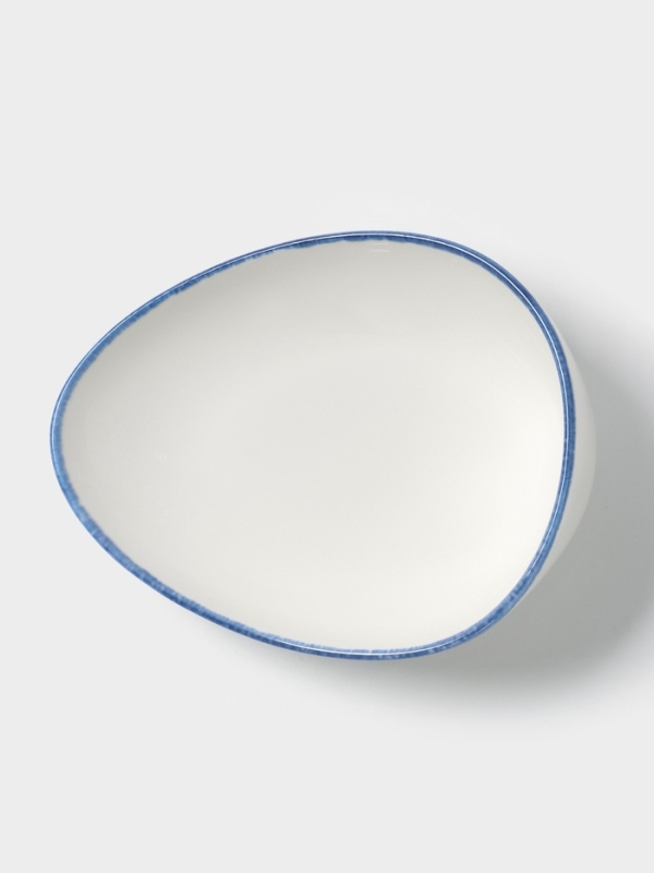 Салатник Blue Lagoon Magistro 22 см, 22.3&times;17&times;9 белый, синий