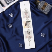 Аксессуар для волос "Джуди" бабочки, 26 см, серебро