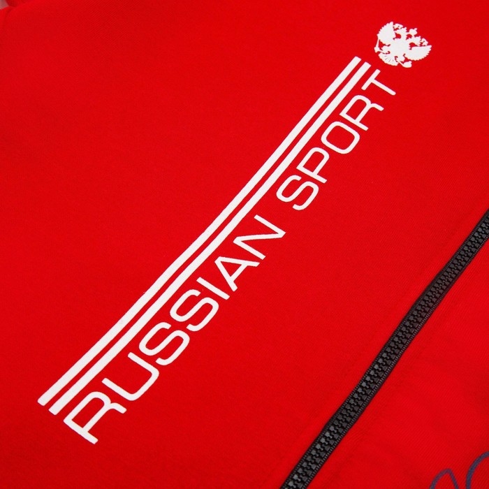 Толстовка на молнии President, размер M, цвет красный