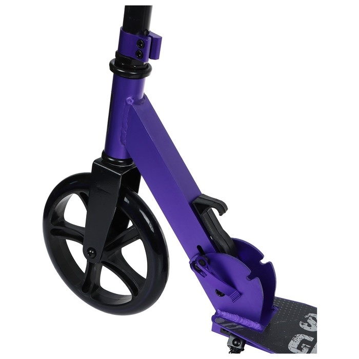 Самокат городской GRAFFITI, складной, колёса PU 200, 86A, ABEC 9, подножка, цвет фиолетовый Самокат городской GRAFFITI, складной, колёса PU 200, 86A, ABEC 9, подножка, цвет фиолетовый