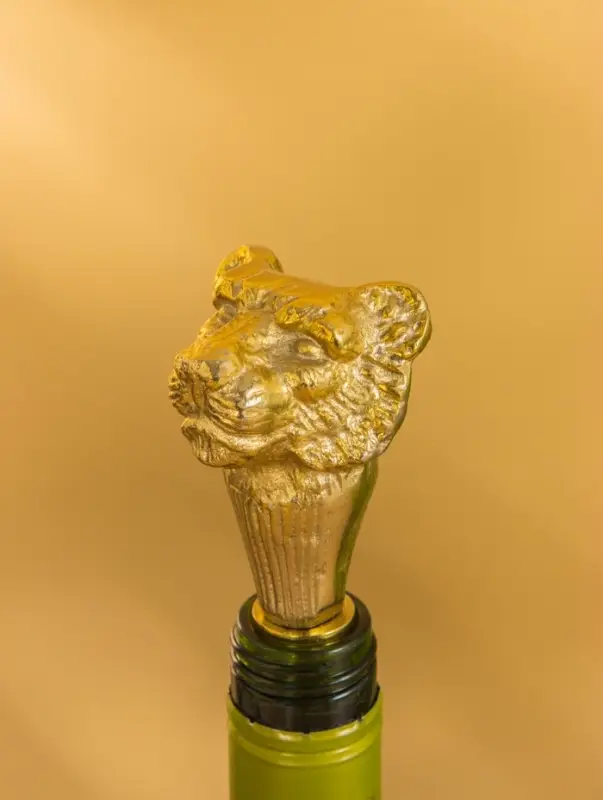 Пробка для бутылок "Лев" 5х5х13 см, алюминий