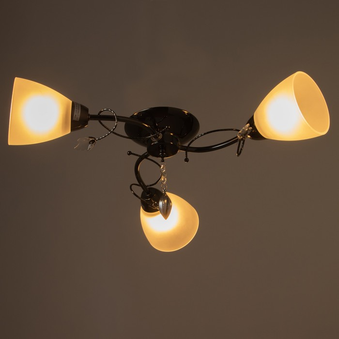 Люстра "Милана" 3x40Вт E27 черный 52х45х17 см