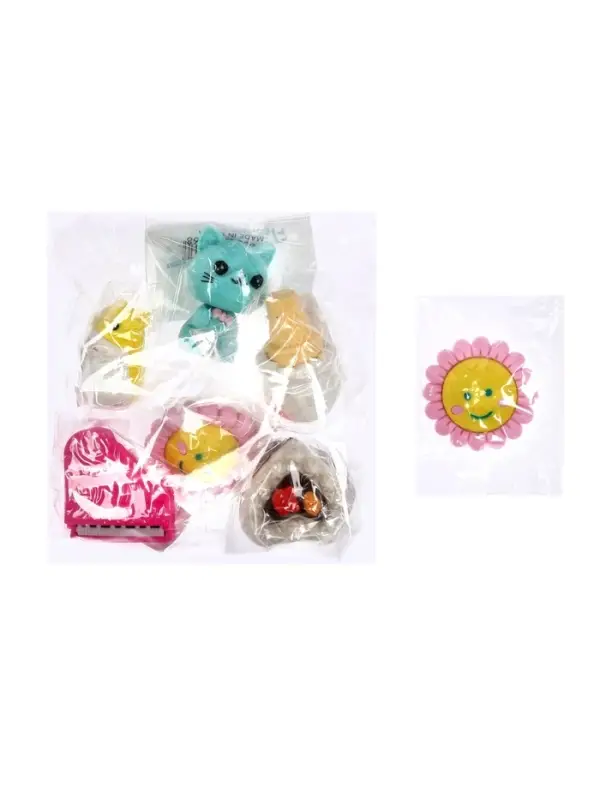 Набор фигурных ластиков, 6 штук, МИКС