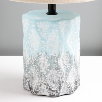 Настольная лампа "Сан" E14 40Вт голубой-серый 20х20х33 см RISALUX