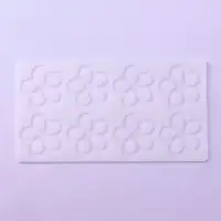 Форма для шоколада &laquo;Цветочки&raquo;, силикон, 8 ячеек, 21&times;11&times;0.3 см, прозрачная