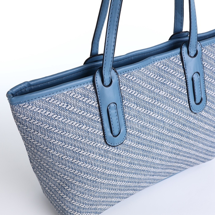 Сумка женская на молнии, средний размер, цвет голубой Сумка женская на молнии, средний размер, цвет голубой