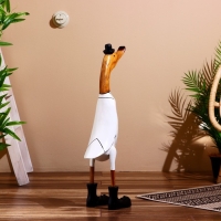 Сувенир "Утка в костюме" дерево 60 см