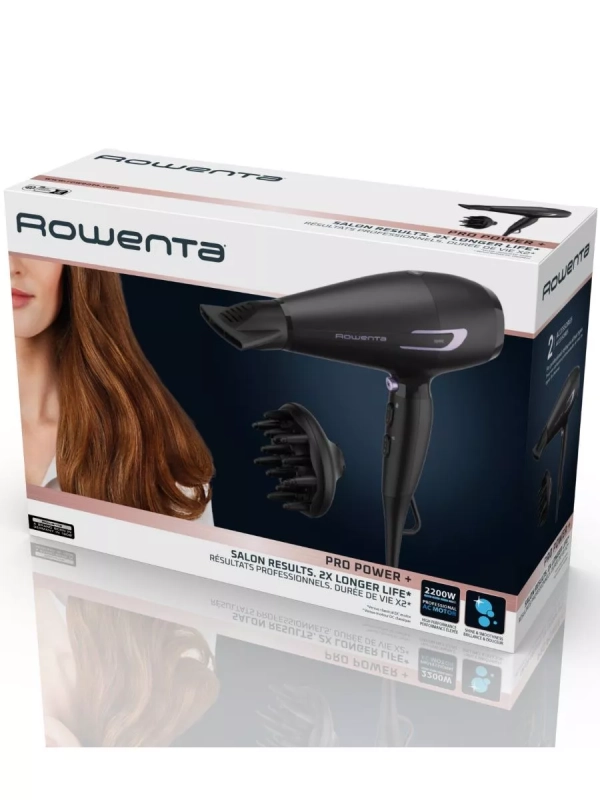 Фен для волос Pro Power+ CV7210F0, с насадкой, 2200 Вт