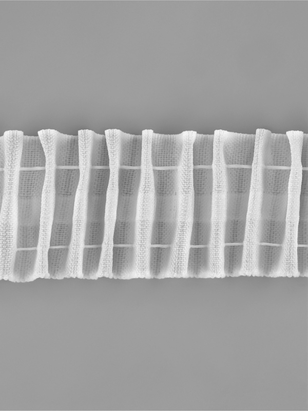 Шторная лента 40мм&times;100&plusmn;1м классическая матовая 2 шнура