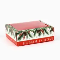 Коробка складная с пластиковой крышкой &laquo;Тепла и уюта&raquo;, 11.5 х 9 х 4 см