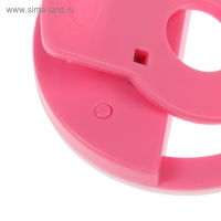 Светодиодная кольцевая лампа для телефона Luazon AKS-06, 3 режима, 80 мАч, розовая