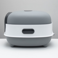 Туалет закрытый с УФ-лампой для уничтожения запаха 39 х 56 х 40 см, серый Туалет закрытый с УФ-лампой для уничтожения запаха 39 х 56 х 40 см, серый