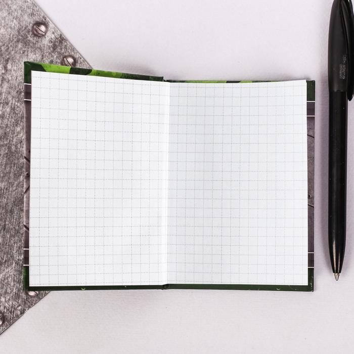 Блокнот А7, 64 листа в твердой обложке &laquo;Настоящему защитнику&raquo;