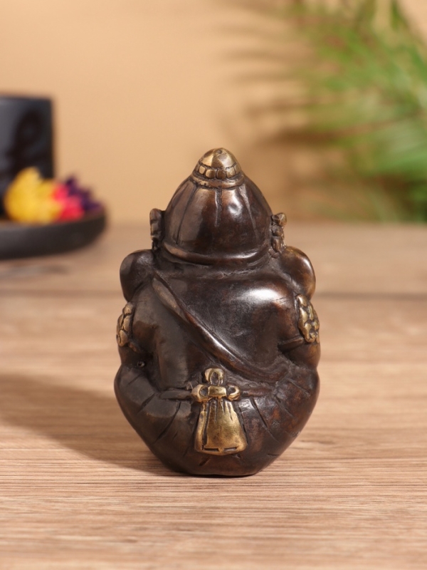 Сувенир бронза "Ганеша" 5х5х8 см