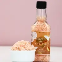 Соль для ванны во флаконе виски &laquo;Цвети от счастья&raquo;, 300 гр, аромат нежный персик, Чистое счастье