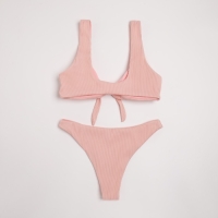 Купальник женский раздельный MINAKU &laquo;Summer time&raquo;, цвет пудра, размер 48