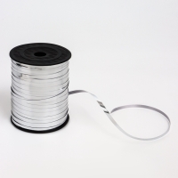 Лента пластик, серебро 0,5см, моток 500 ярдов Лента пластик, серебро 0,5см, моток 500 ярдов