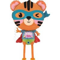 Шар фольгированный 33" &laquo;Тигрёнок Супергерой&raquo;, ходячая фигура