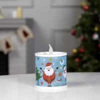 Светодиодная фигура &laquo;Свеча с Дедом Морозом&raquo; 7.5 &times; 10 &times; 7.5 см, пластик, батарейки AG13х3 (в комплекте), свечение мульти