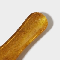 Подставка стеклянная под ложку Доляна &laquo;Романтичный киви&raquo;, 23,5&times;8,3&times;1,5 см