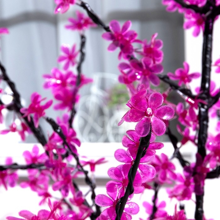 Светодиодное дерево &laquo;Баугиния&raquo; 1.5 м, 480 LED, постоянное свечение, 220 В, свечение фиолетовое