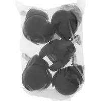 Колесо мебельное ТУНДРА для кресла, d=50 мм, со штоком М10х25 мм, набор 5 шт