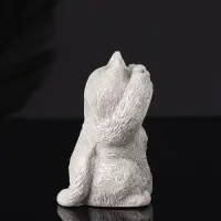 Набор статуэток "Три кота: ничего не вижу, не слышу, не говорю" 7 см, серый