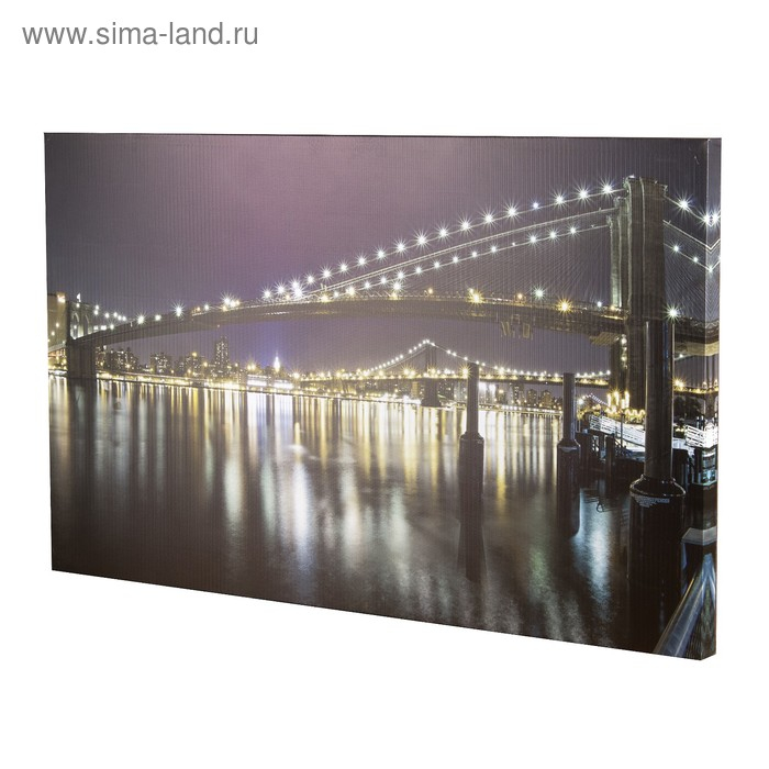 Картина на холсте Картина на холсте "Бруклинский мост" 60*100 см