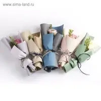 Плёнка для цветов и подарков "Серо-зеленая", 57 х 57 &plusmn;5% см