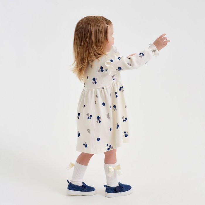 Платье и повязка Крошка Я Blueberry р. 62-68, молочный Платье и повязка Крошка Я Blueberry р. 62-68, молочный