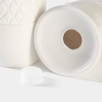 Набор для специй фарфоровый Magistro Argos, 2 предмета: солонка, перечница, 90 мл, 6&times;8 см, цвет белый