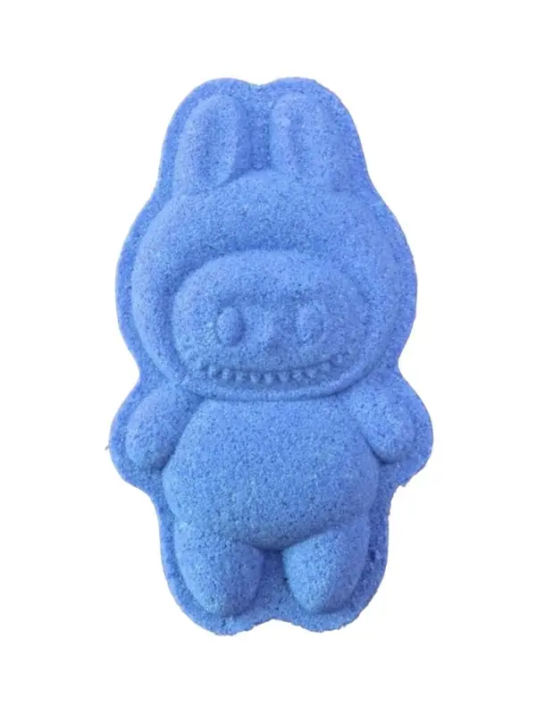 Бомбочка для ванн формовая, синяя, 80 г