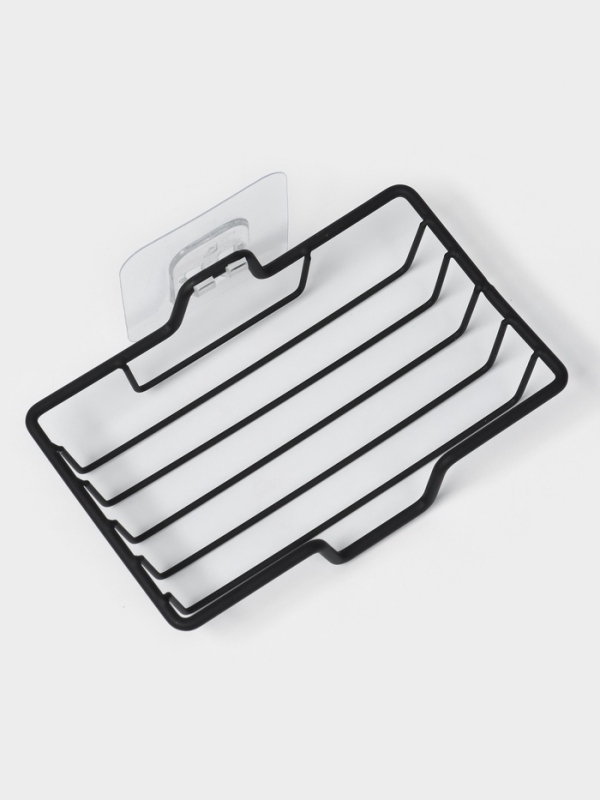 Мыльница настенная, цвет черный