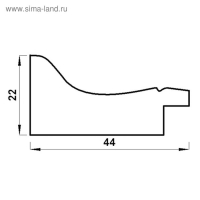 Рама для картин (зеркал) 30 х 40 х 4,4 см, пластиковая, Calligrata 6744, красное дерево Рама для картин (зеркал) 30 х 40 х 4,4 см, пластиковая, Calligrata 6744, красное дерево