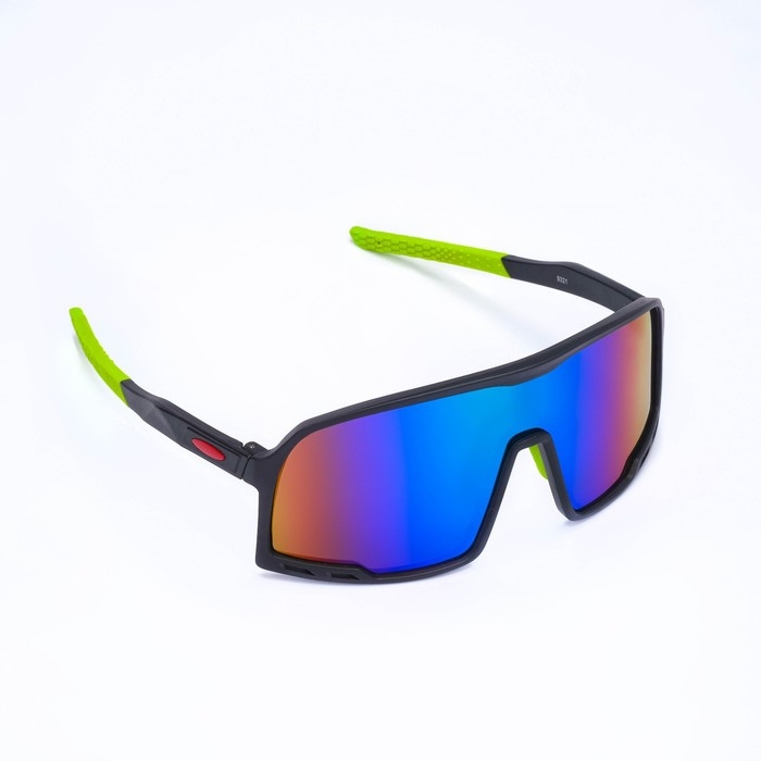 Очки солнечные мужские спортивные "Мастер К", uv 400, ширина 14.1 см, дужка 13.4 см, линза 7.2 х 5.3