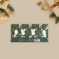 Конверт для денег &laquo;Новогодний&raquo;, тиснение, 16,5 х 8 см