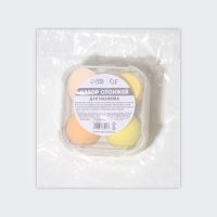 Спонжи для макияжа, набор - 4 шт, увеличиваются при намокании, цвет жёлтый Спонжи для макияжа, набор - 4 шт, увеличиваются при намокании, цвет жёлтый