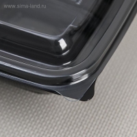 Набор пластиковых одноразовых контейнеров, 375 мл, 12,6&times;12,6&times;5 см, 5 шт