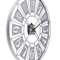 Часы настенные интерьерные &laquo;Гармошка&raquo;, плавный ход, d-40 см, белые
